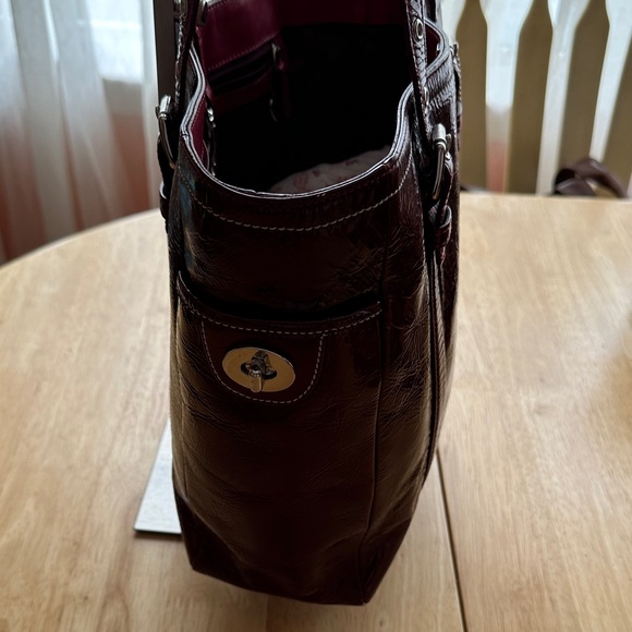 Coach Vintage 1993 Deep Red Leather Tote - Picture 3 of 7